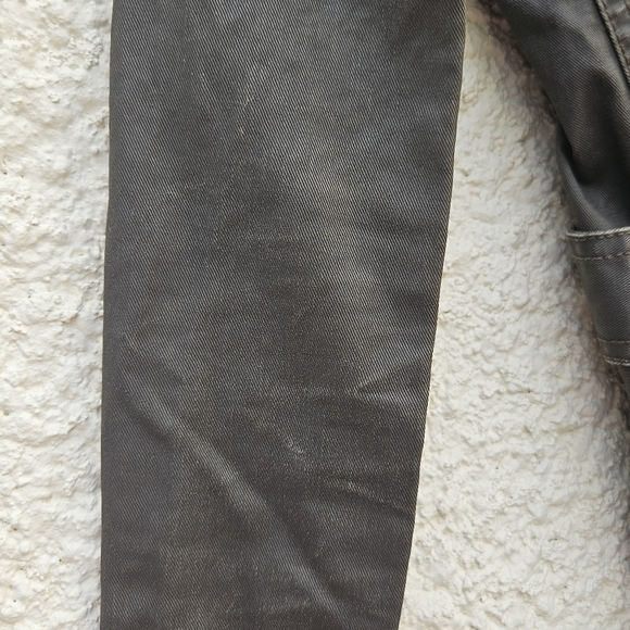 J. Crew olive brown Downtown Field Jacket waxed cotton XXS - Picture 6 of 9